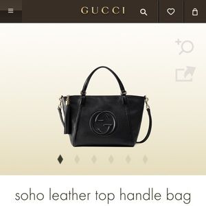 Gucci Soho Leather Top Handle Bag